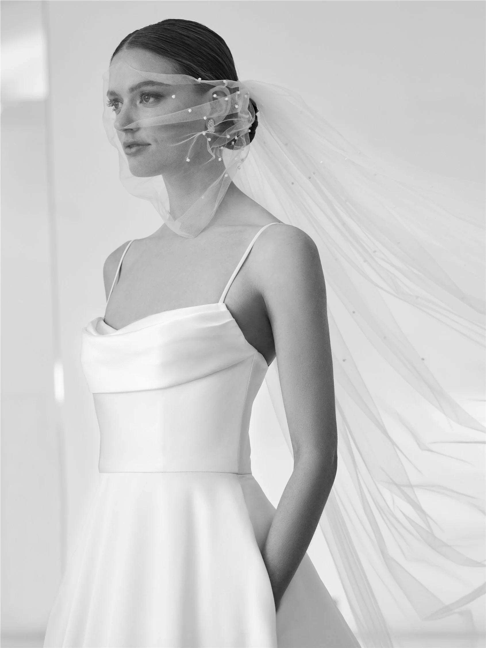 MARELLIA A-line dress with draped neckline 4 MARELLIA A-line dress with draped neckline
