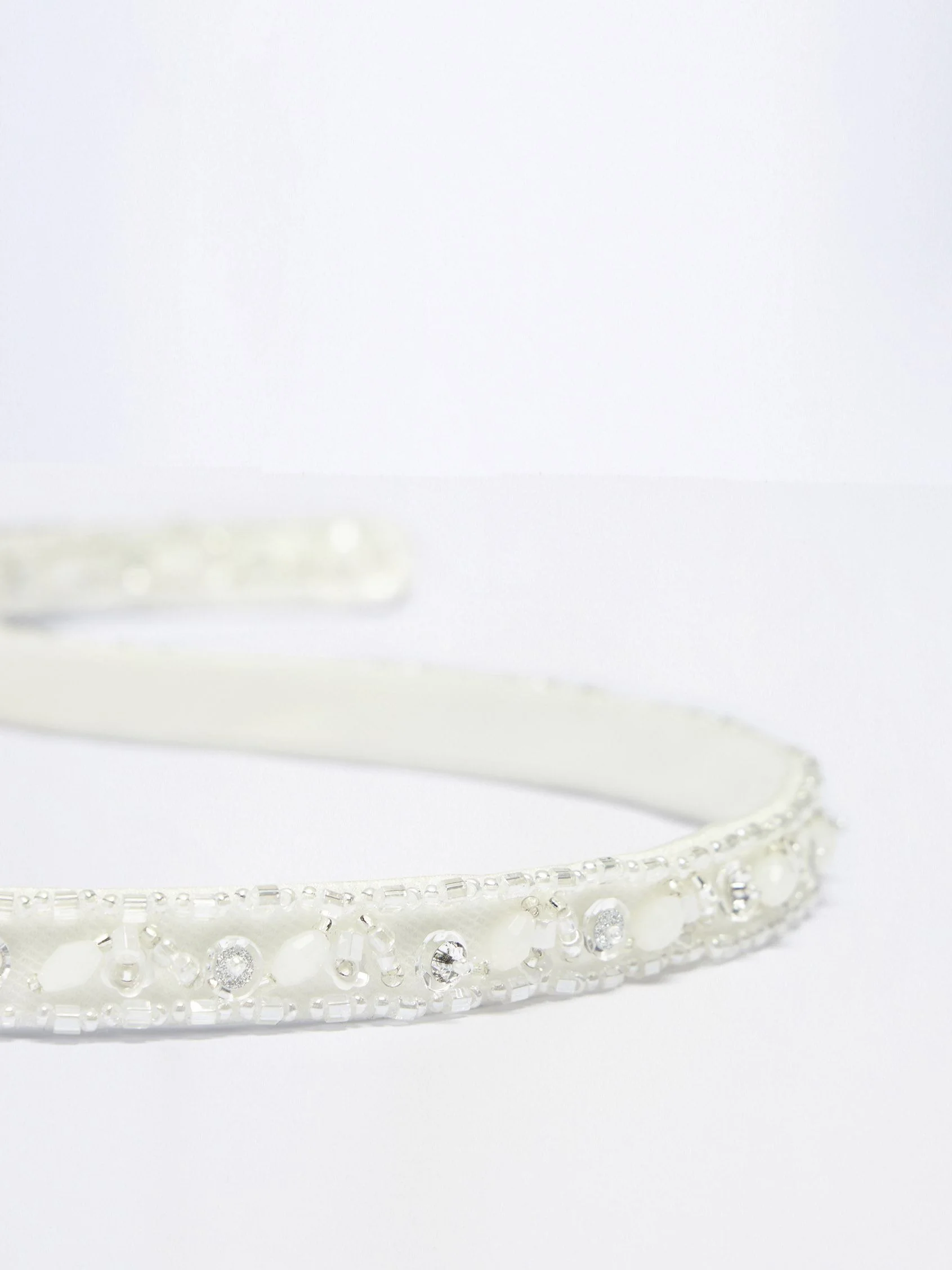 JEREZ BELT Tulle belt with lace and rhinestones