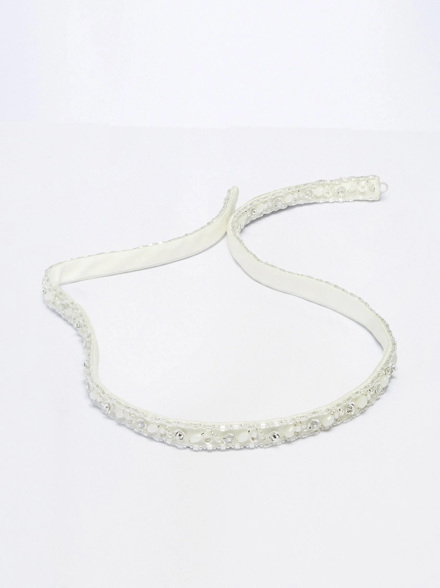 JEREZ BELT Tulle belt with lace and rhinestones