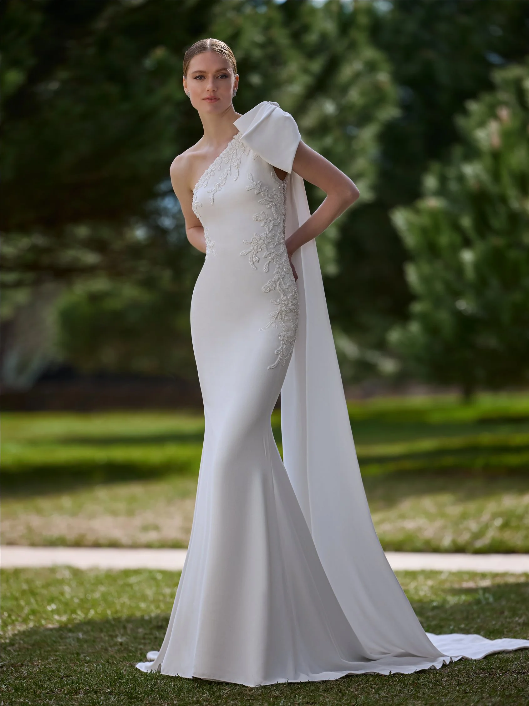 NEUA Mermaid dress with asymmetrical neckline 1 NEUA Mermaid dress with asymmetrical neckline
