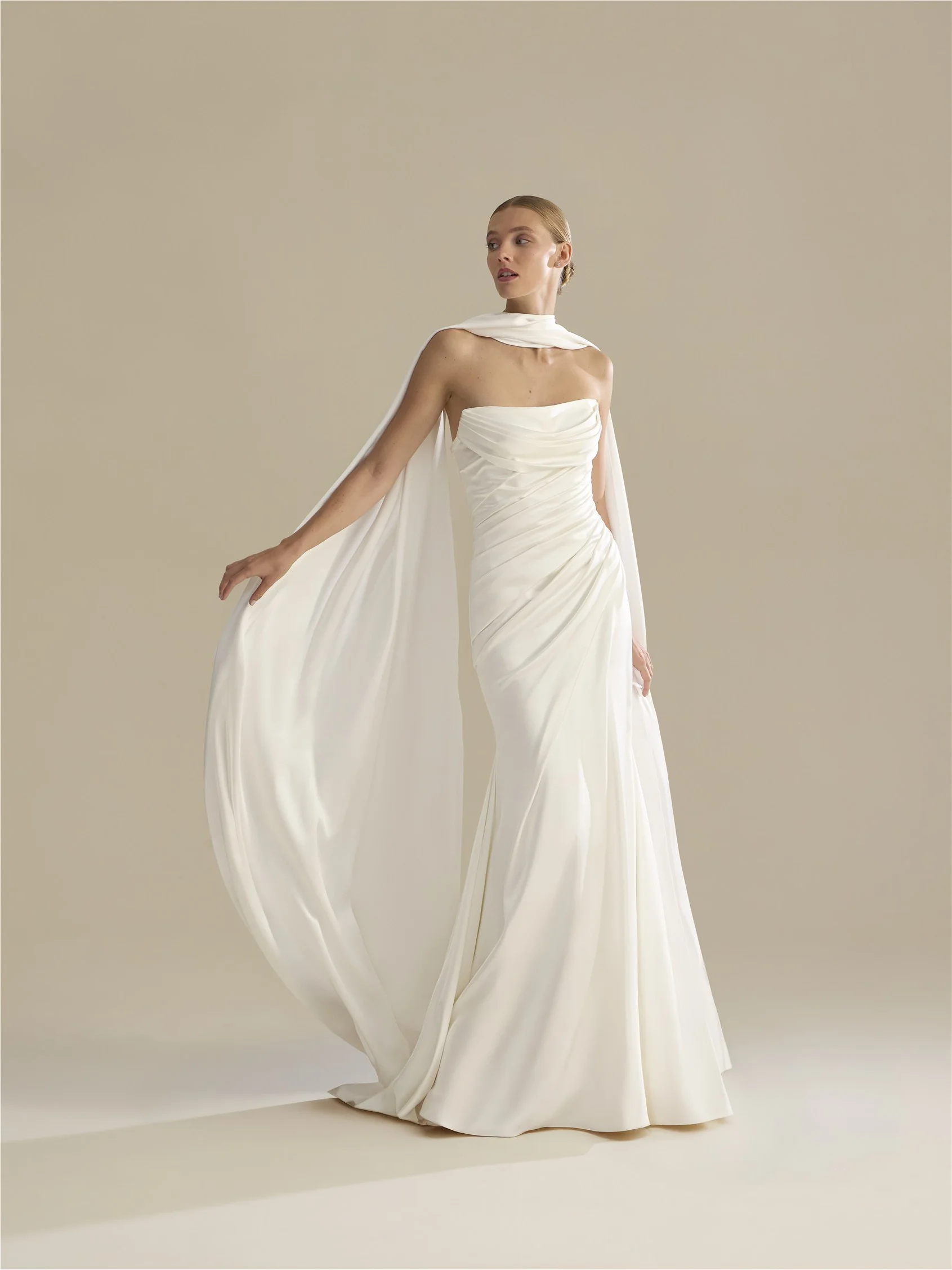 SHAWL-LA01 Bridal shawl made of chiffon