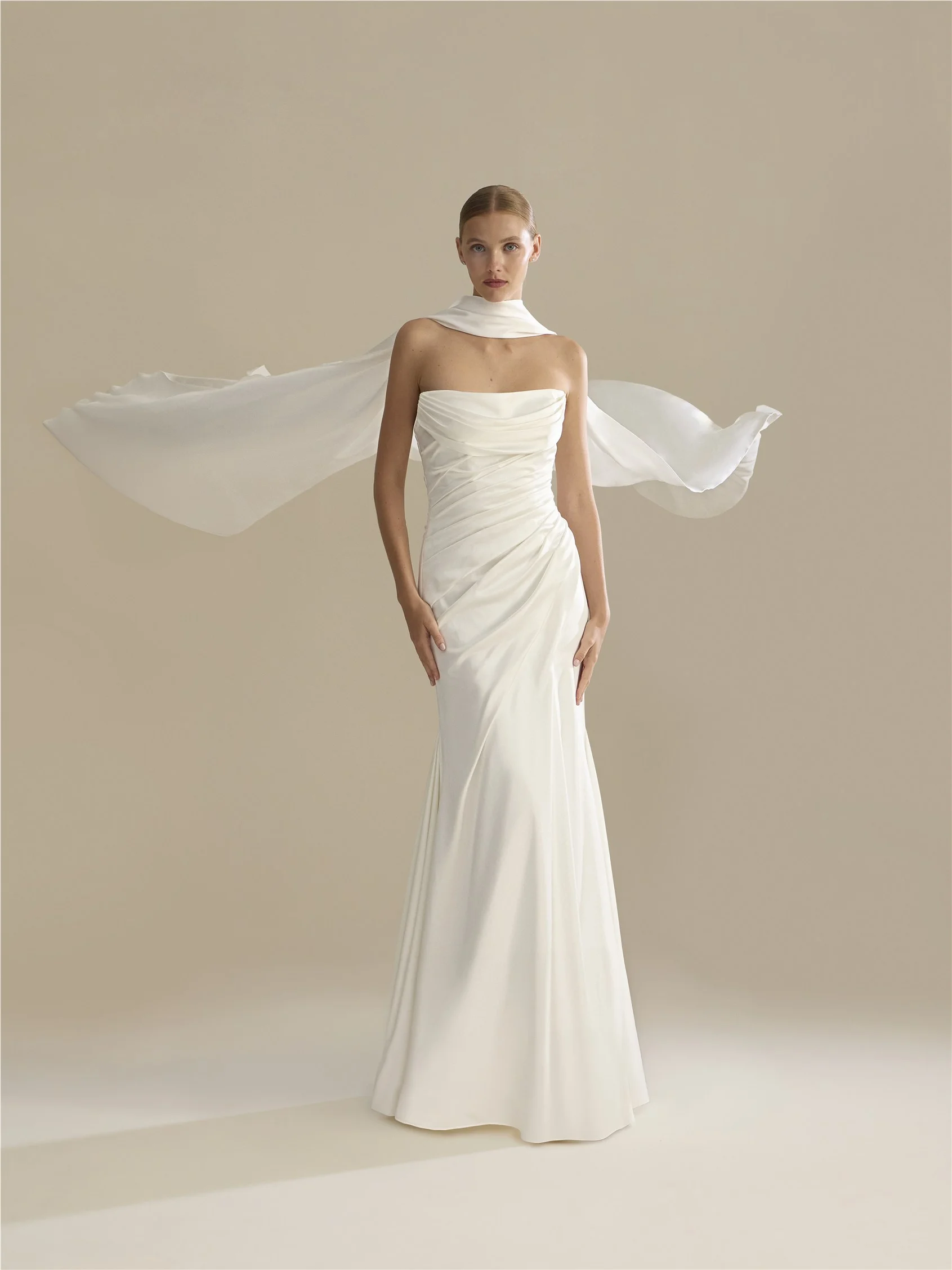 SHAWL-LA01 Bridal shawl made of chiffon