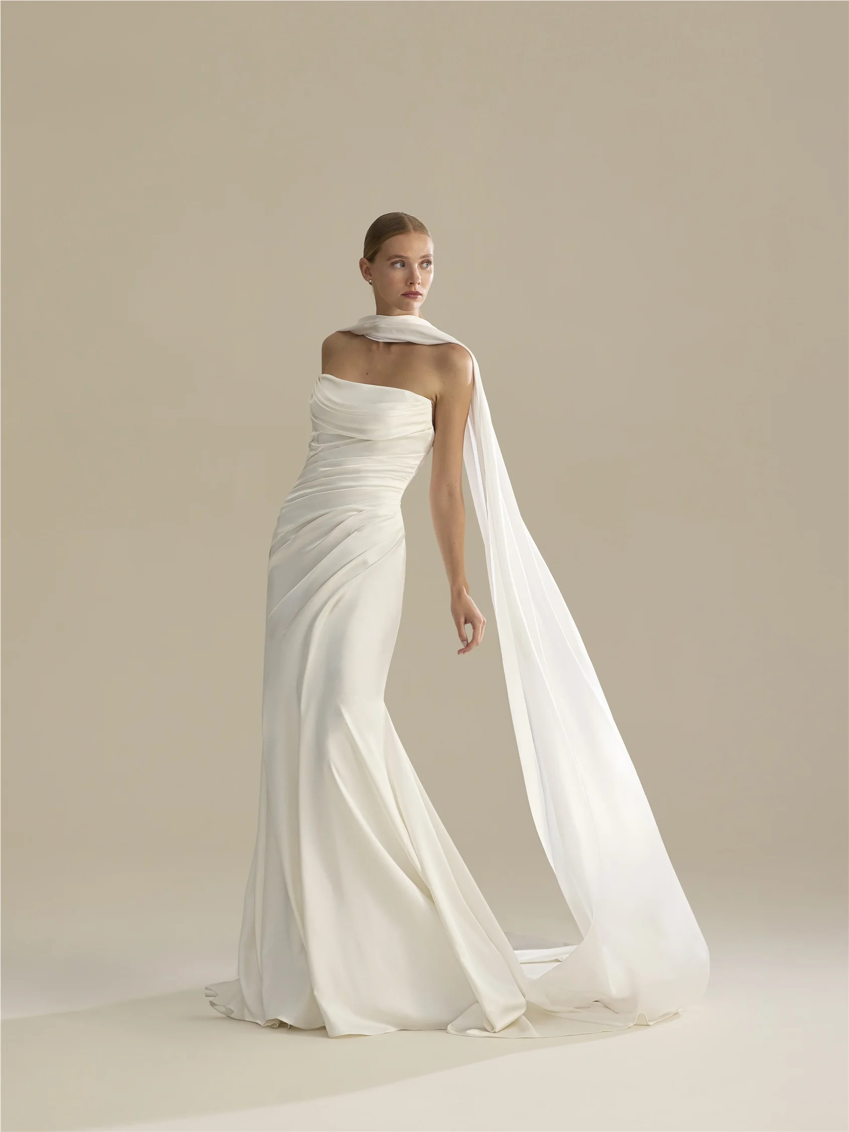SHAWL-LA01 Bridal shawl made of chiffon
