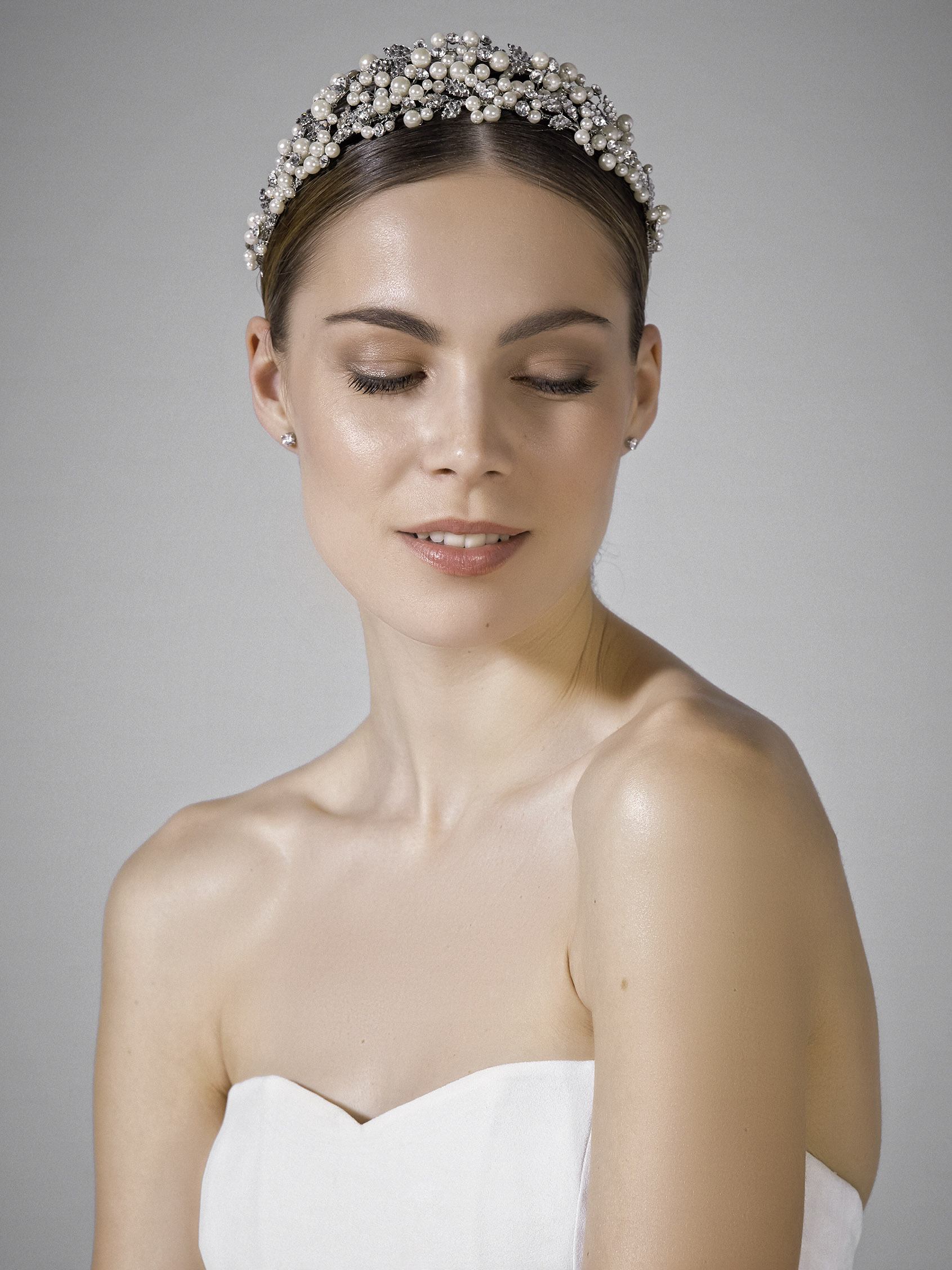 EUDORA DIADEMA Tiara with rhinestones