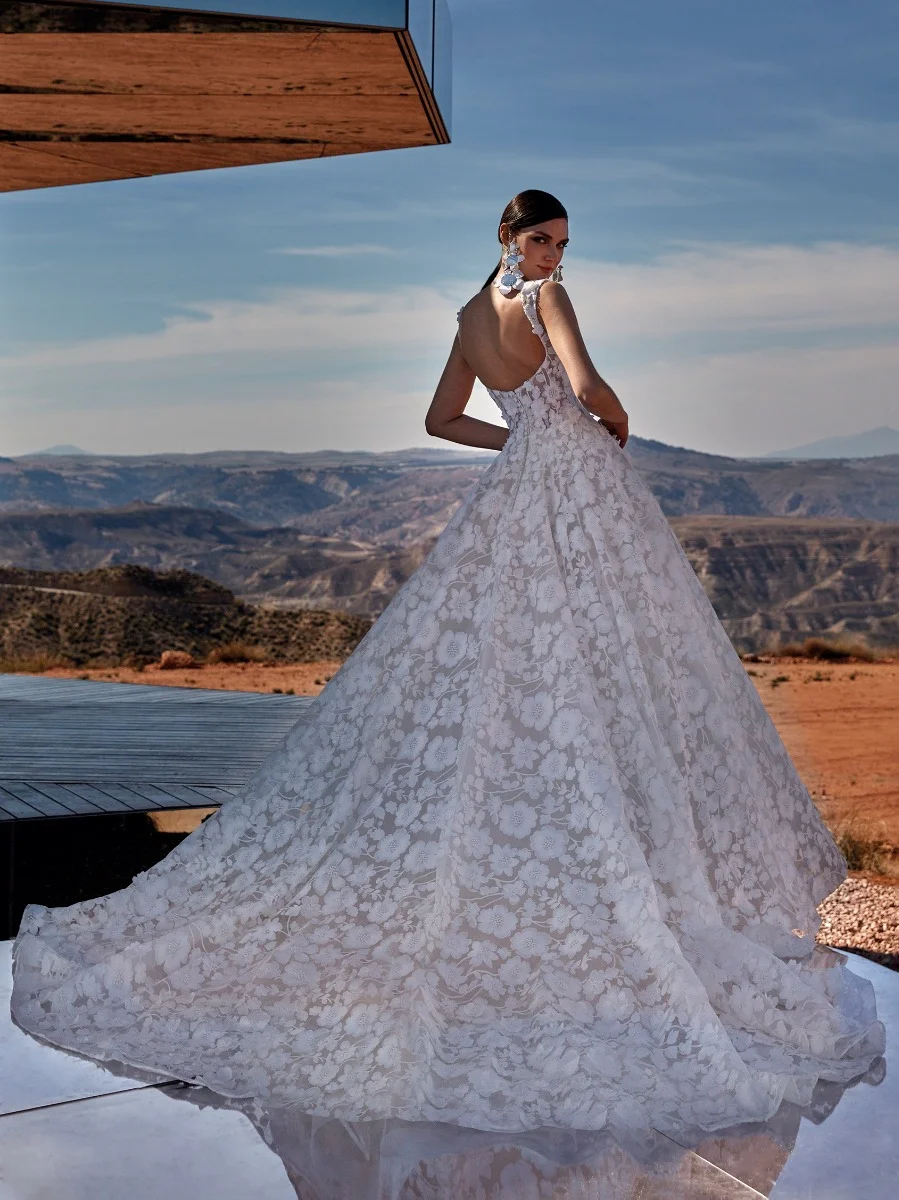 LAPIS A-line wedding dress with square neckline 1 LAPIS A-line wedding dress with square neckline