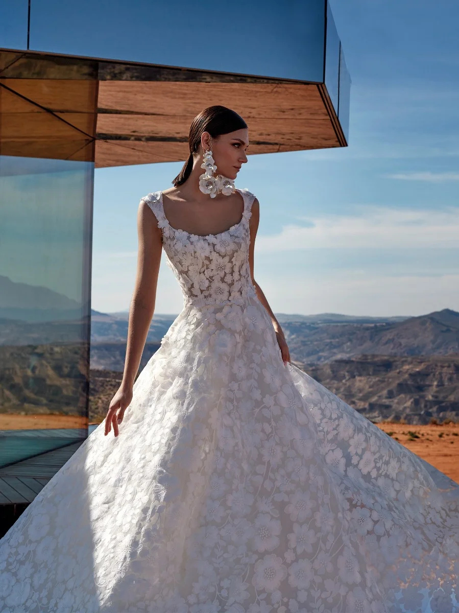 LAPIS A-line wedding dress with square neckline 2 LAPIS A-line wedding dress with square neckline