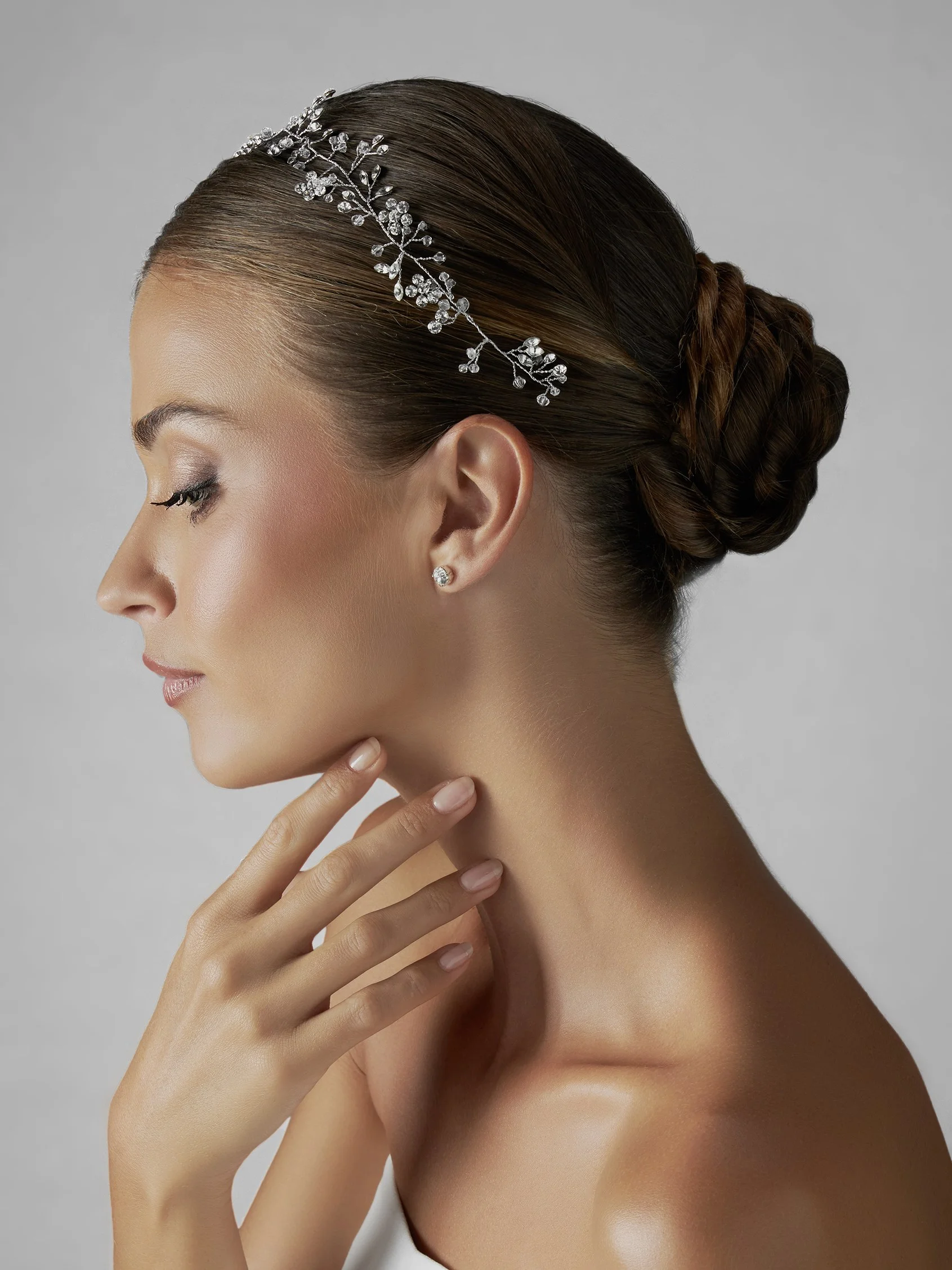 CLEODORA ALAMBRE Headress with rhinestones